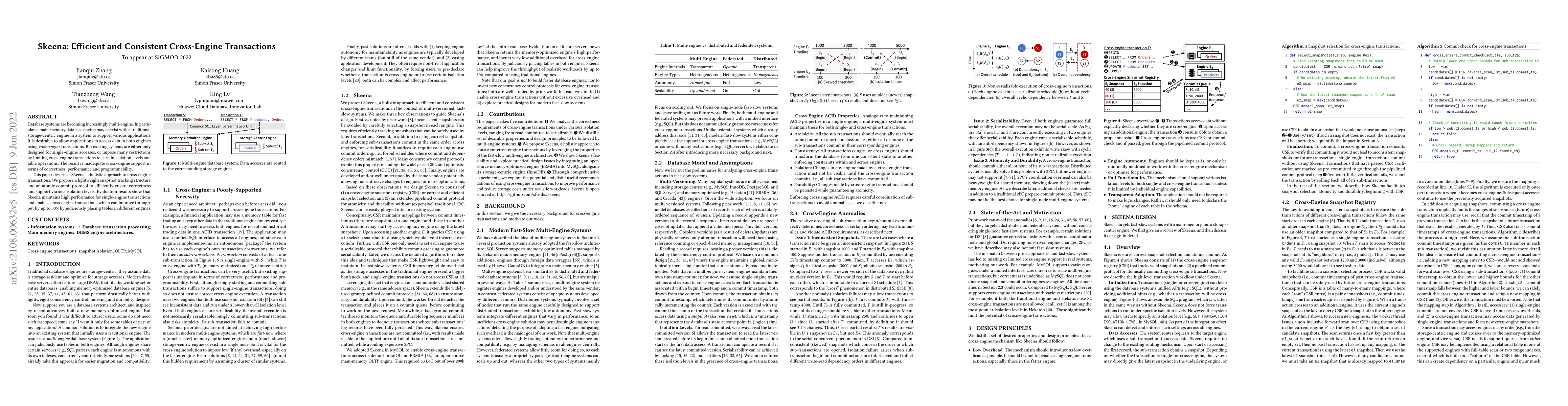 Thumbnail for Skeena: Efficient and Consistent Cross-Engine Transactions