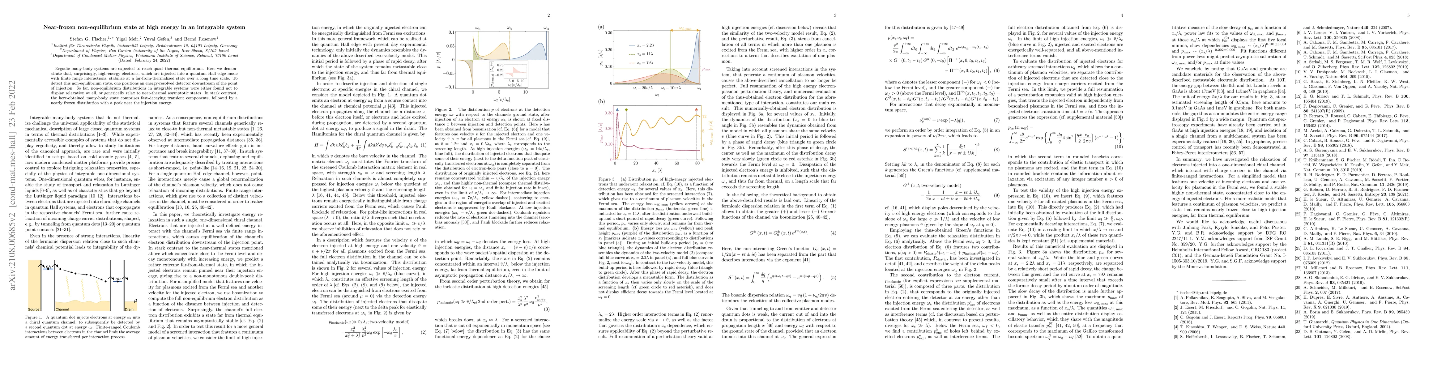Thumbnail for Near-frozen non-equilibrium state at high energy in an integrable system