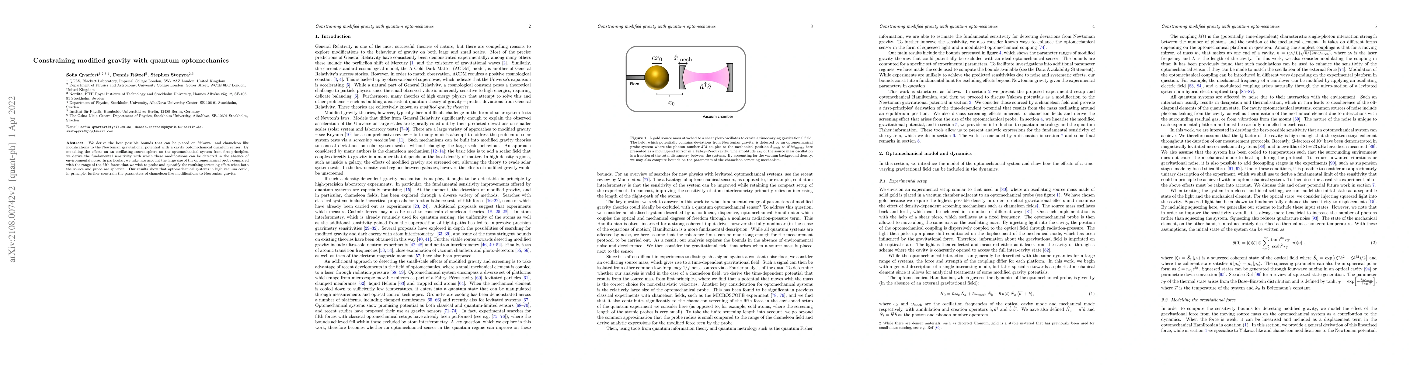 Thumbnail for Constraining modified gravity with quantum optomechanics