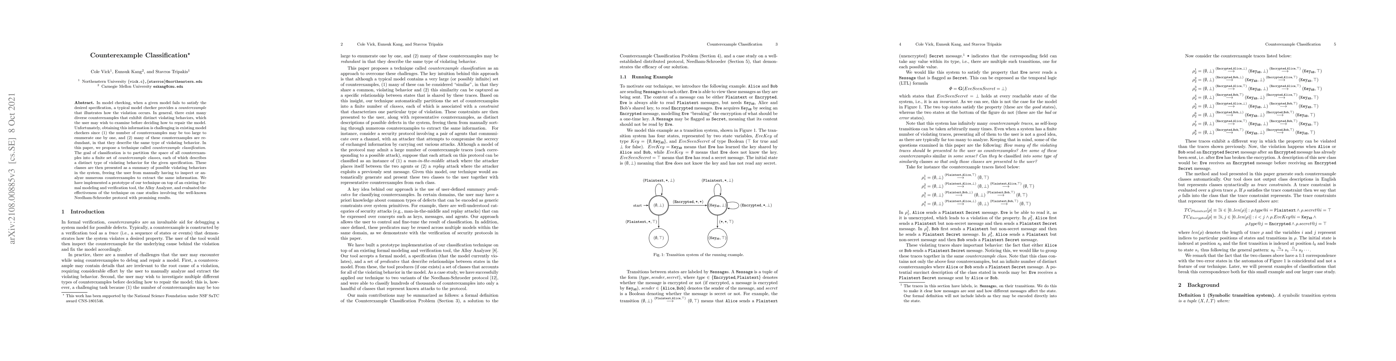 Thumbnail for Counterexample Classification