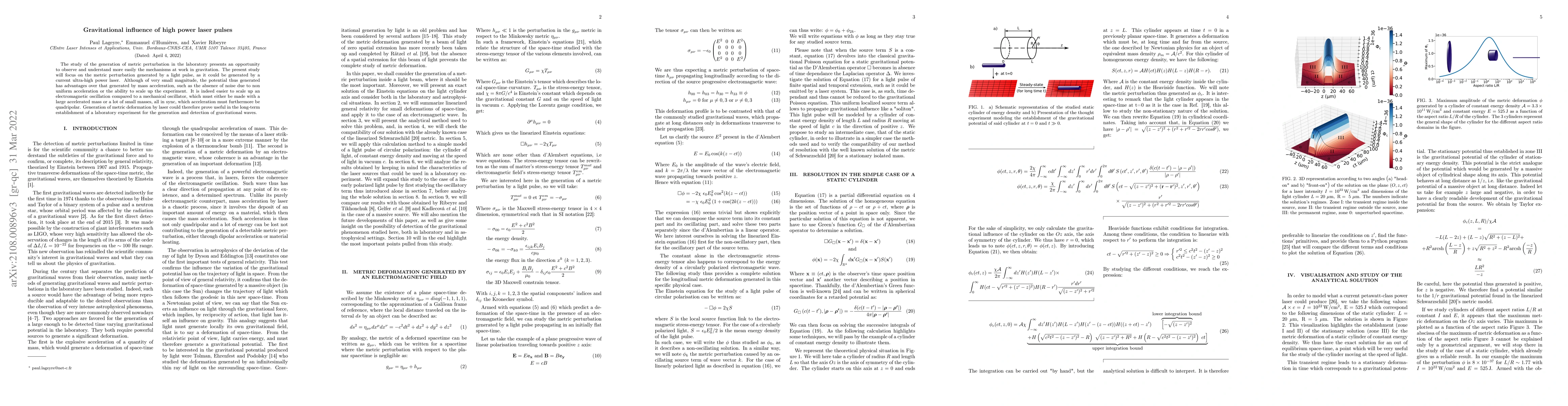 Thumbnail for Gravitational influence of high power laser pulses