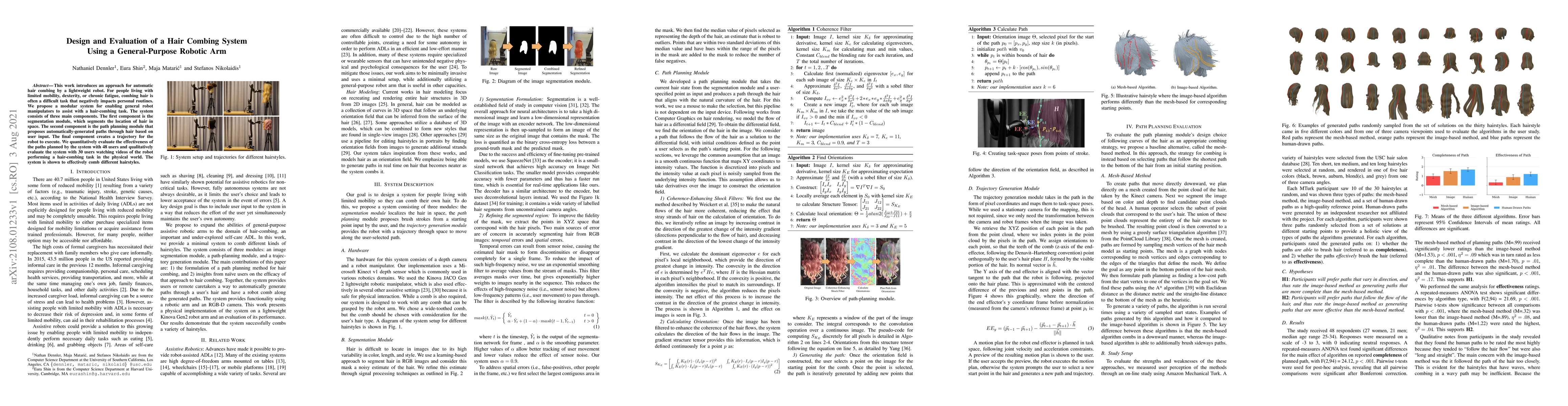 Thumbnail for Design and Evaluation of a Hair Combing System Using a General-Purpose
  Robotic Arm