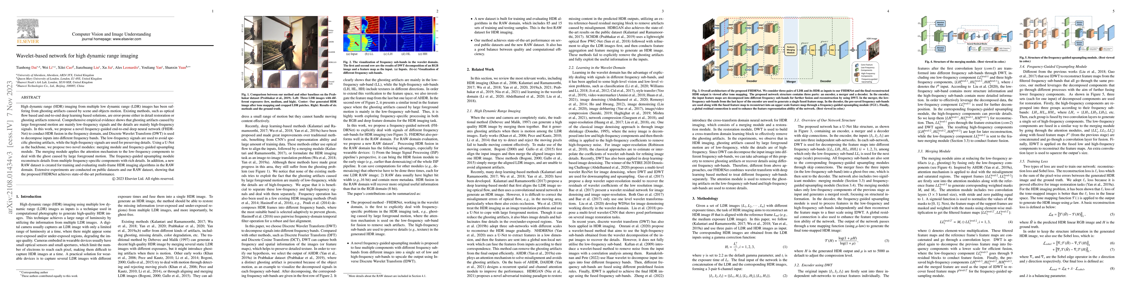 Thumbnail for Wavelet-Based Network For High Dynamic Range Imaging