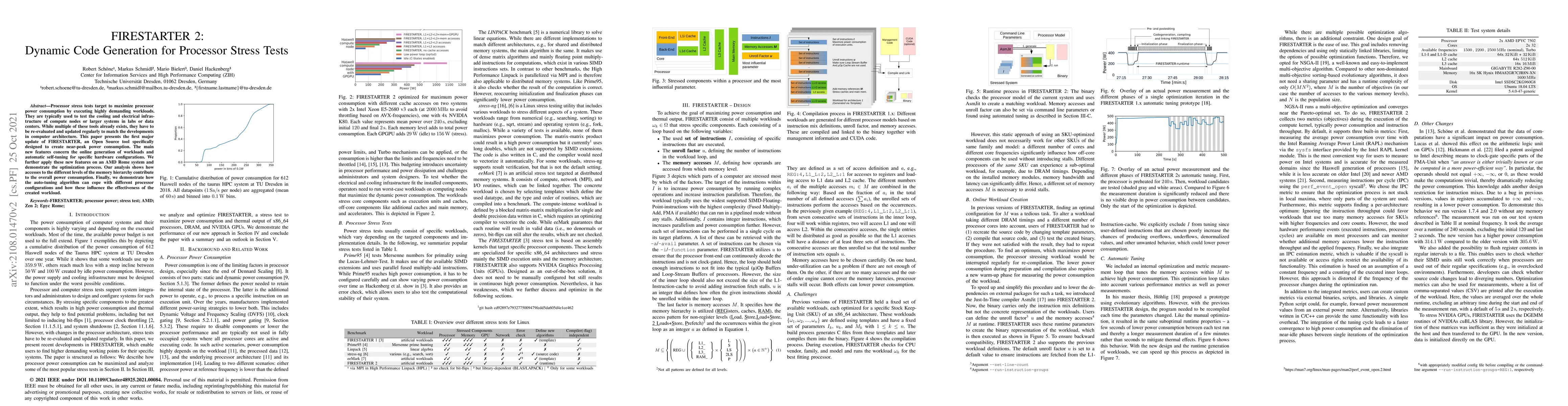 Thumbnail for FIRESTARTER 2: Dynamic Code Generation for Processor Stress Tests