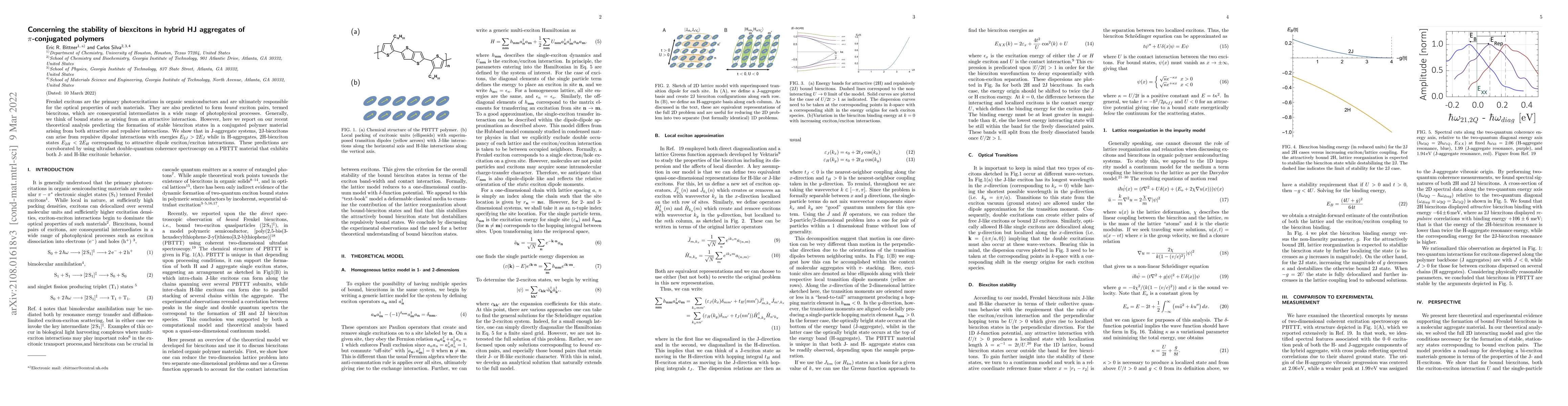 Thumbnail for Concerning the stability of hybrid biexcitons in organic polymer
  aggregates