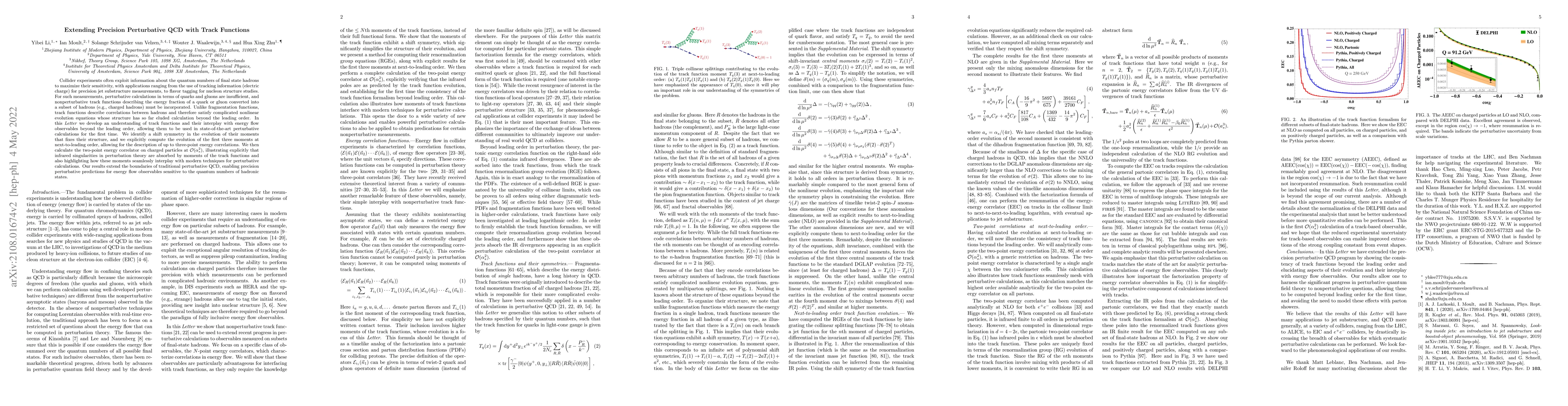 Thumbnail for Extending Precision Perturbative QCD with Track Functions