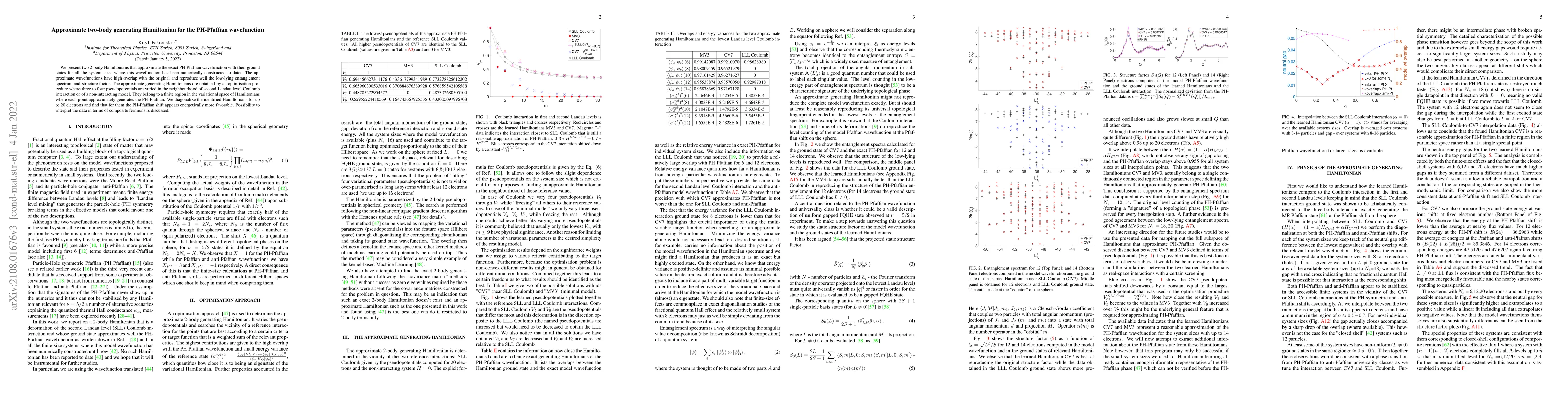 Thumbnail for Approximate two-body generating Hamiltonian for the PH-Pfaffian
  wavefunction