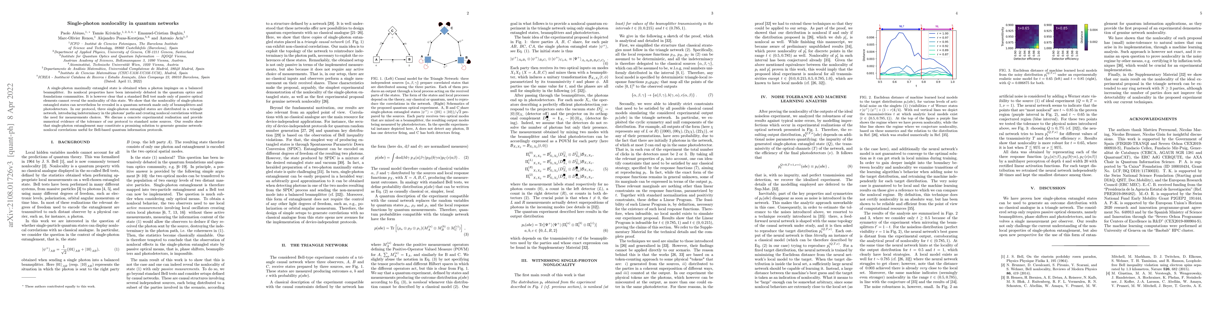 Thumbnail for Single-photon nonlocality in quantum networks