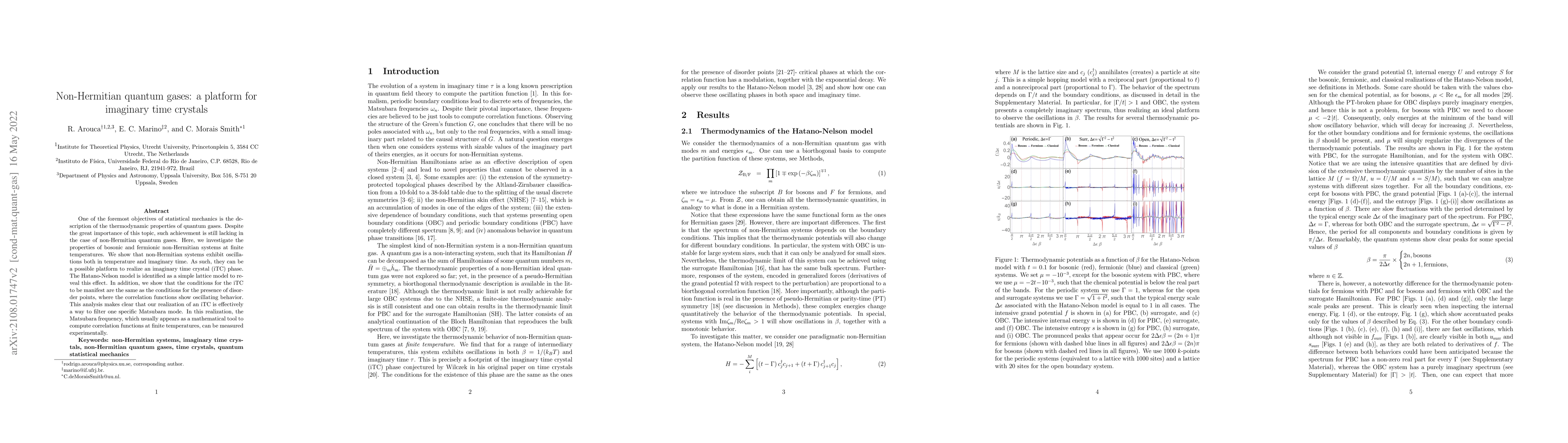 Thumbnail for Non-Hermitian quantum gases: a platform for imaginary time crystals