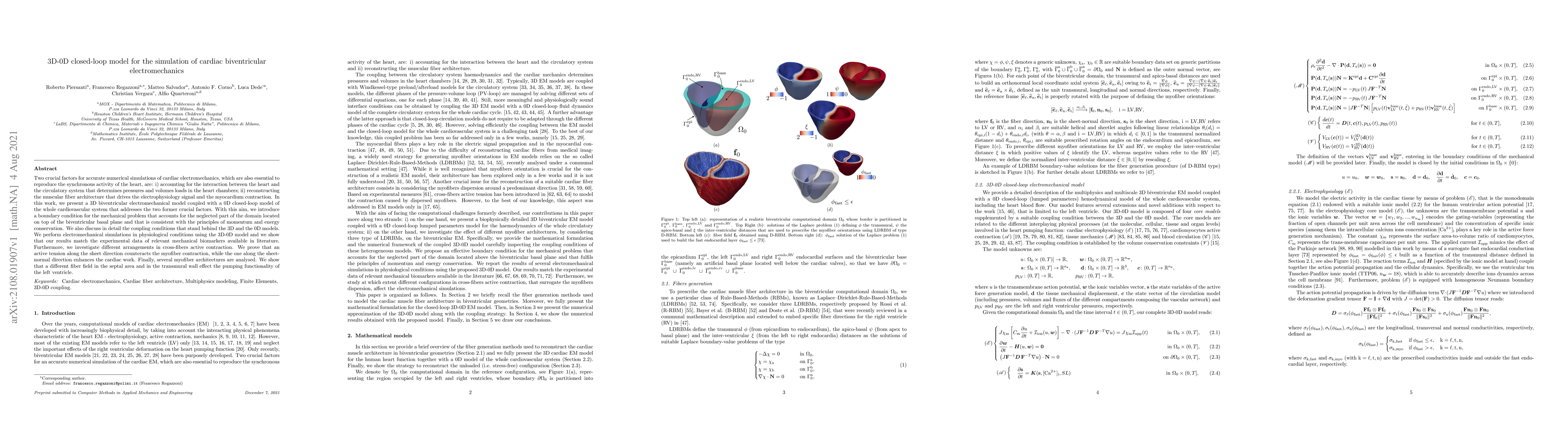 Thumbnail for 3D-0D closed-loop model for the simulation of cardiac biventricular
  electromechanics