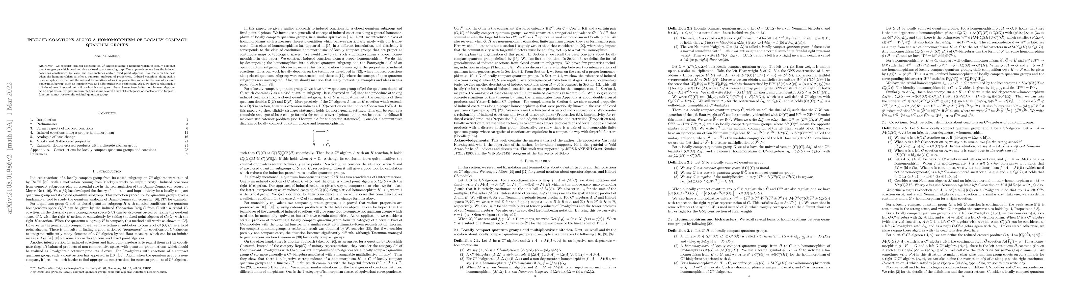 Thumbnail for Induced coactions along a homomorphism of locally compact quantum groups