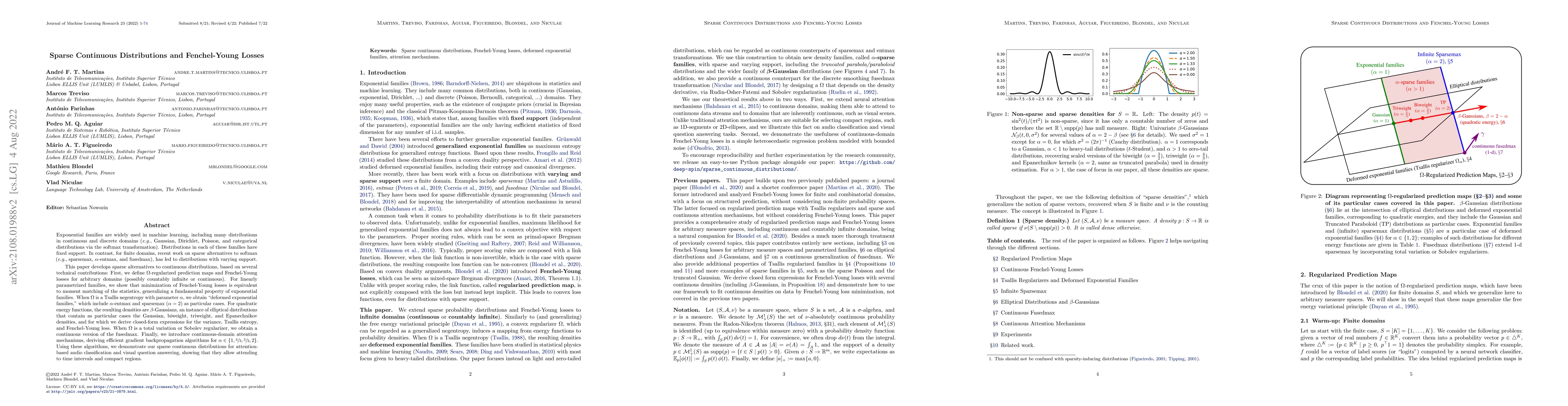 Thumbnail for Sparse Continuous Distributions and Fenchel-Young Losses