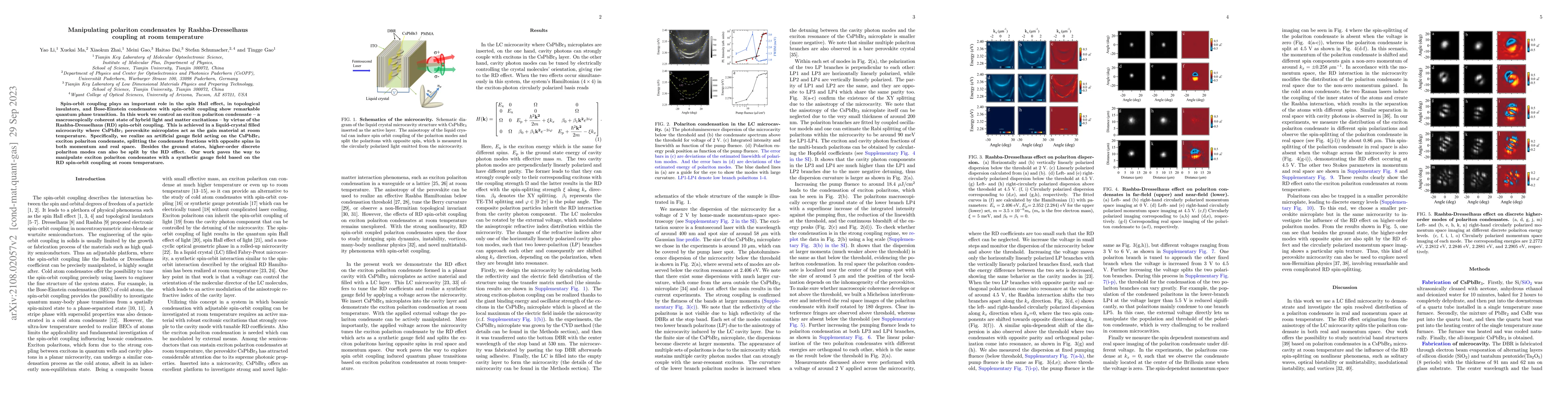 Thumbnail for Manipulating polariton condensates by Rashba-Dresselhaus coupling at
  room temperature