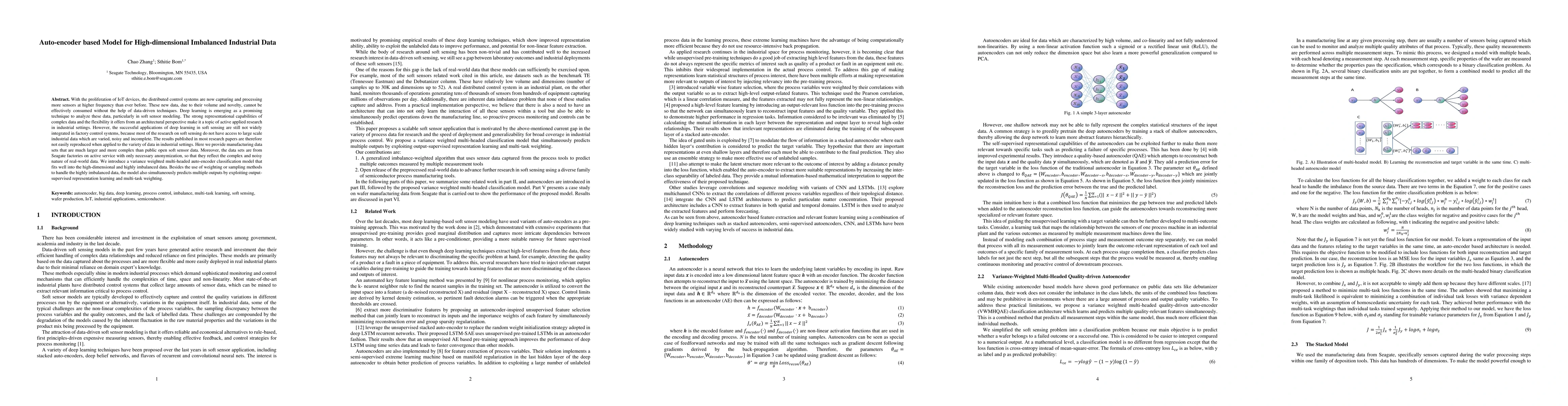 Thumbnail for Auto-encoder based Model for High-dimensional Imbalanced Industrial Data