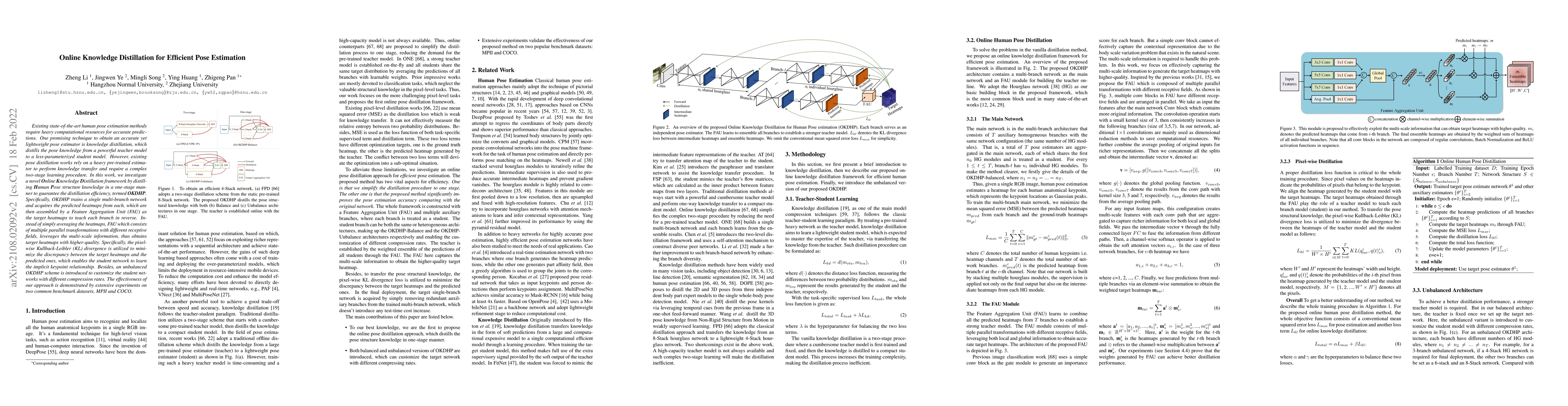 Thumbnail for Online Knowledge Distillation for Efficient Pose Estimation