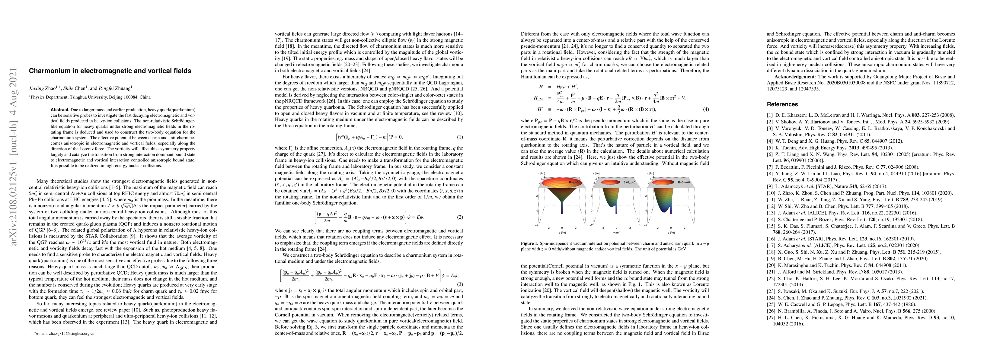 Thumbnail for Charmonium in electromagnetic and vortical fields