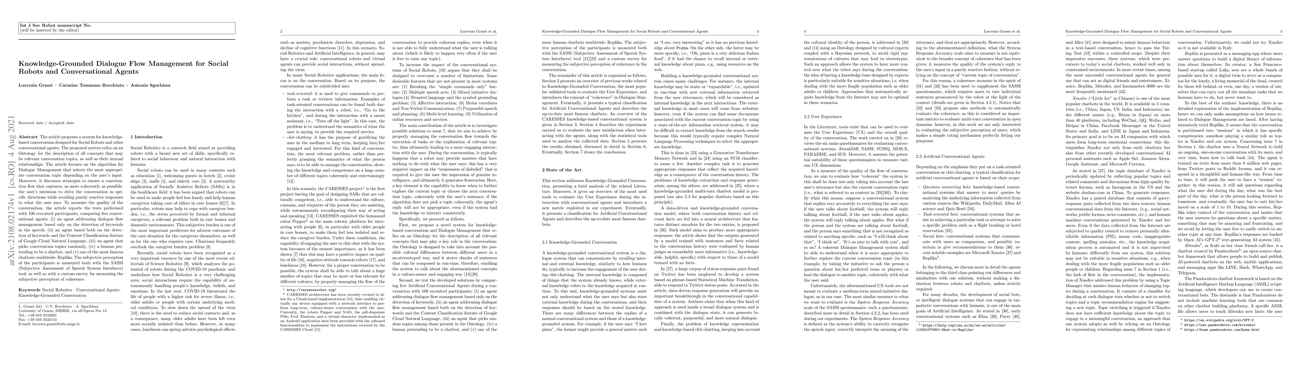 Thumbnail for Knowledge-Grounded Dialogue Flow Management for Social Robots and
  Conversational Agents