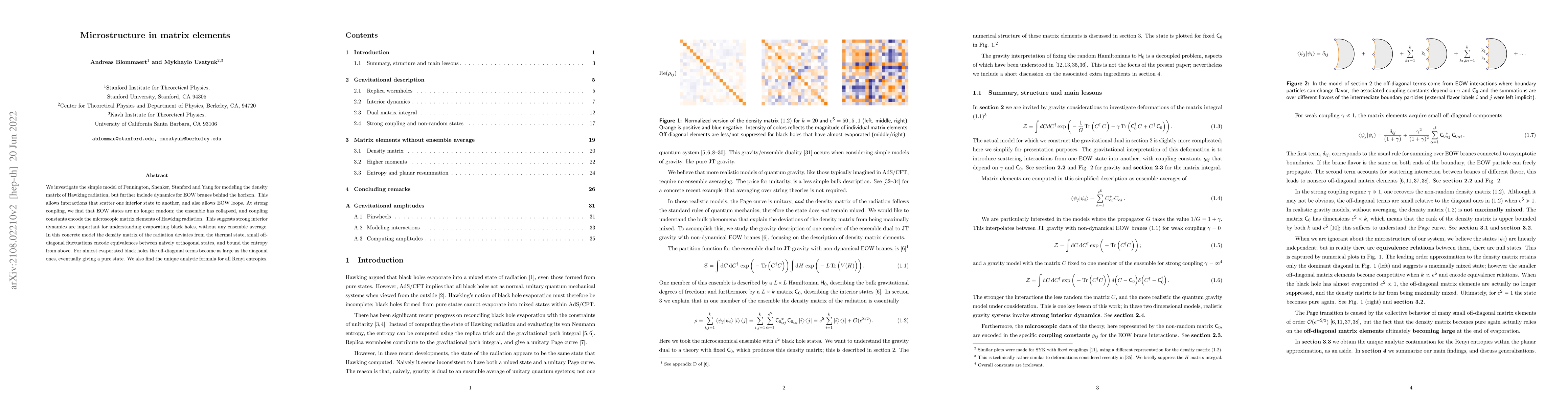 Thumbnail for Microstructure in matrix elements