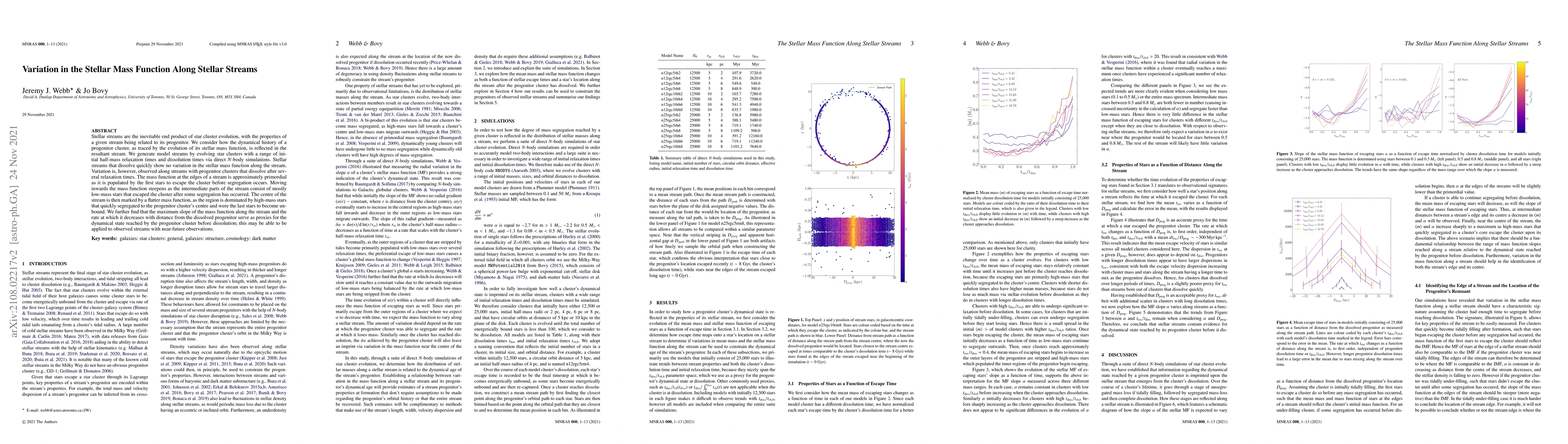 Thumbnail for Variation in the Stellar Mass Function Along Stellar Streams