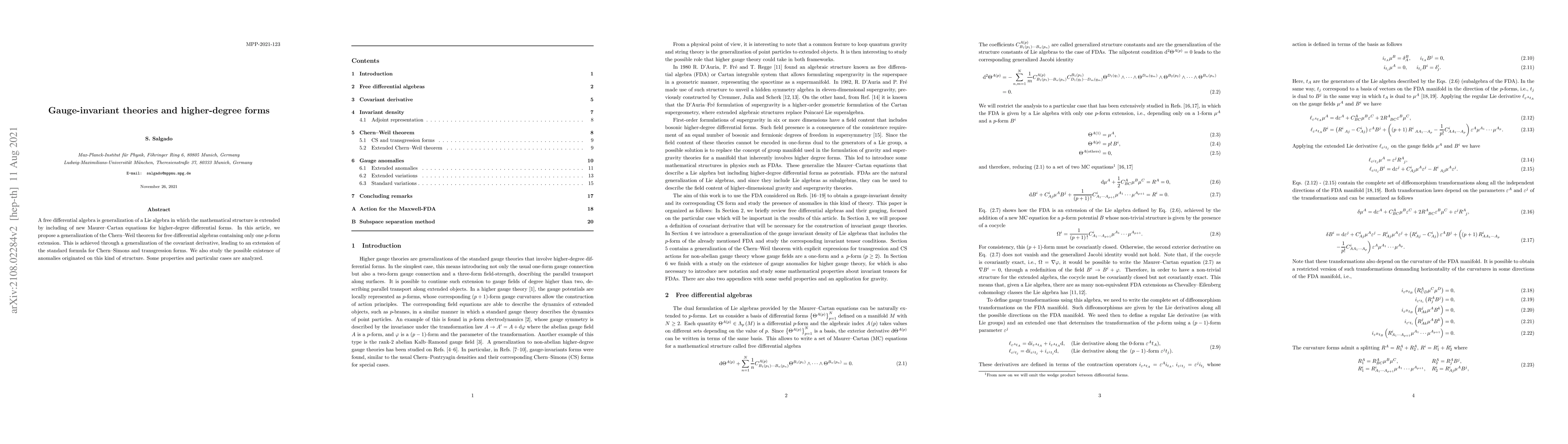 Thumbnail for Gauge-invariant theories and higher-degree forms