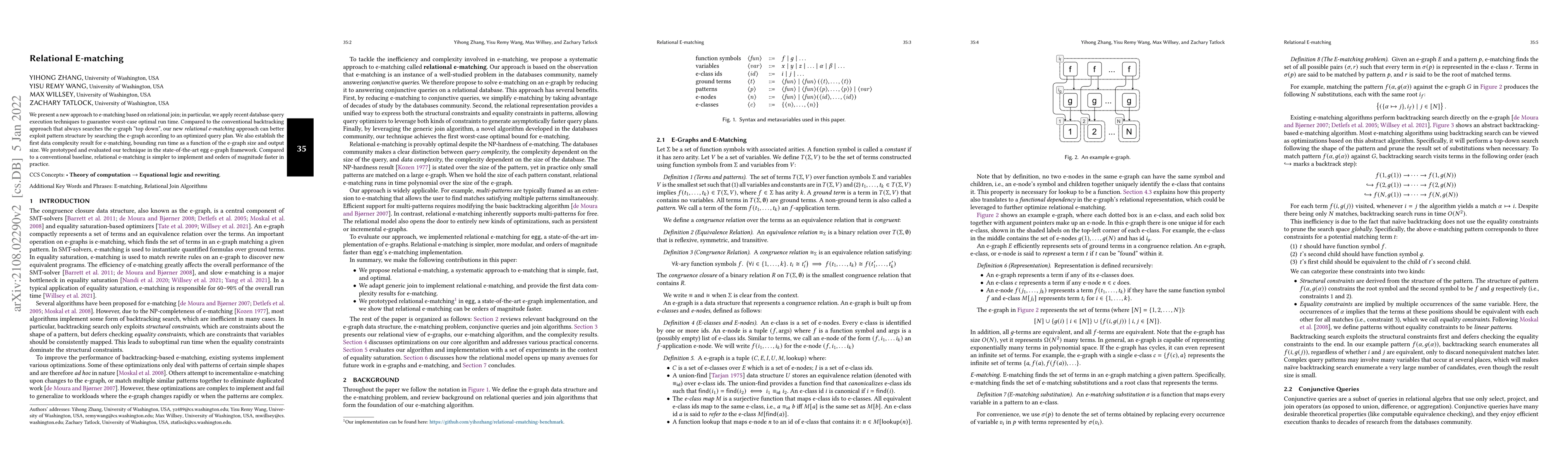 Thumbnail for Relational E-Matching