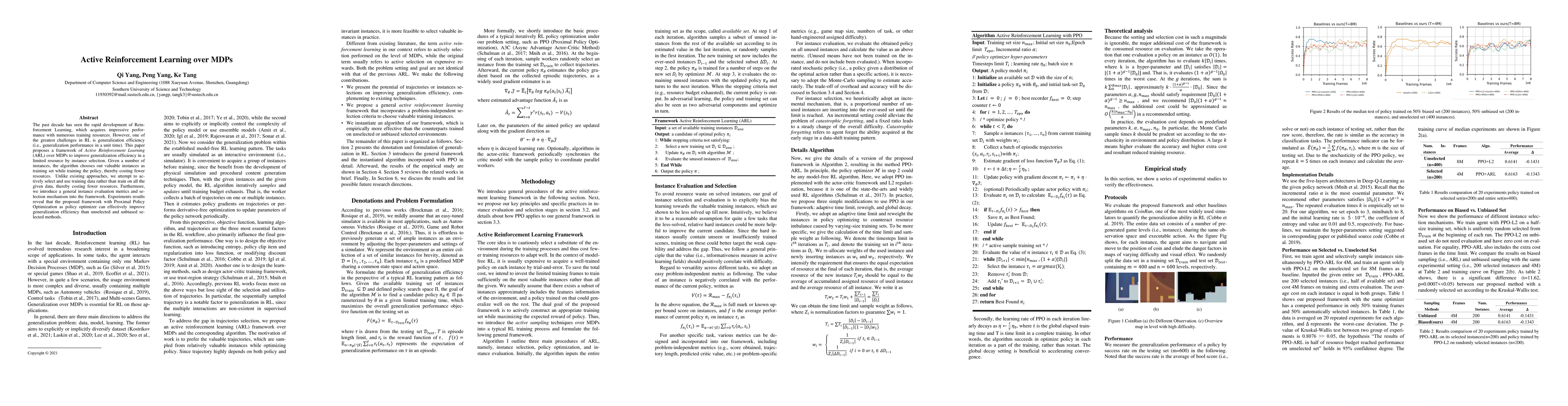 Thumbnail for Active Reinforcement Learning over MDPs