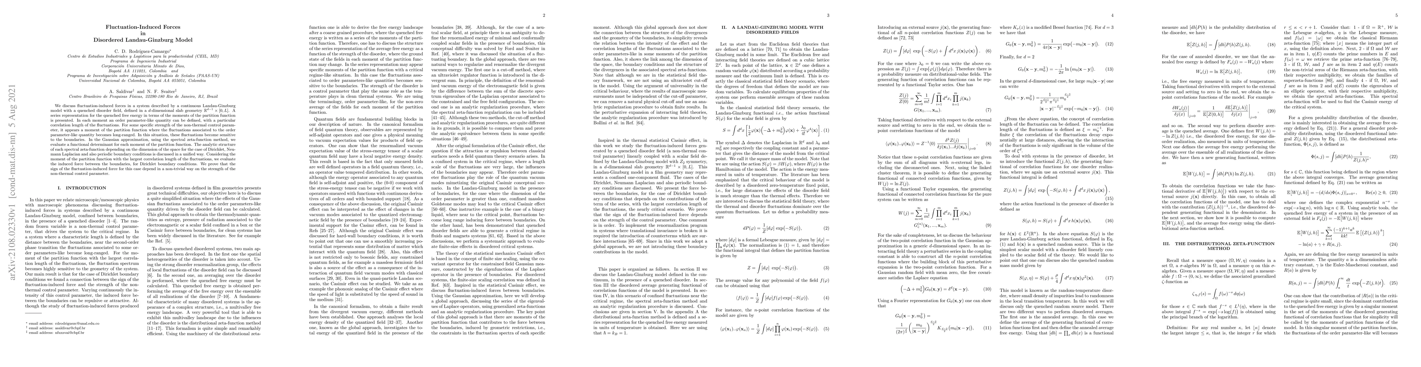 Thumbnail for Fluctuation-Induced Forces in Disordered Landau-Ginzburg Model