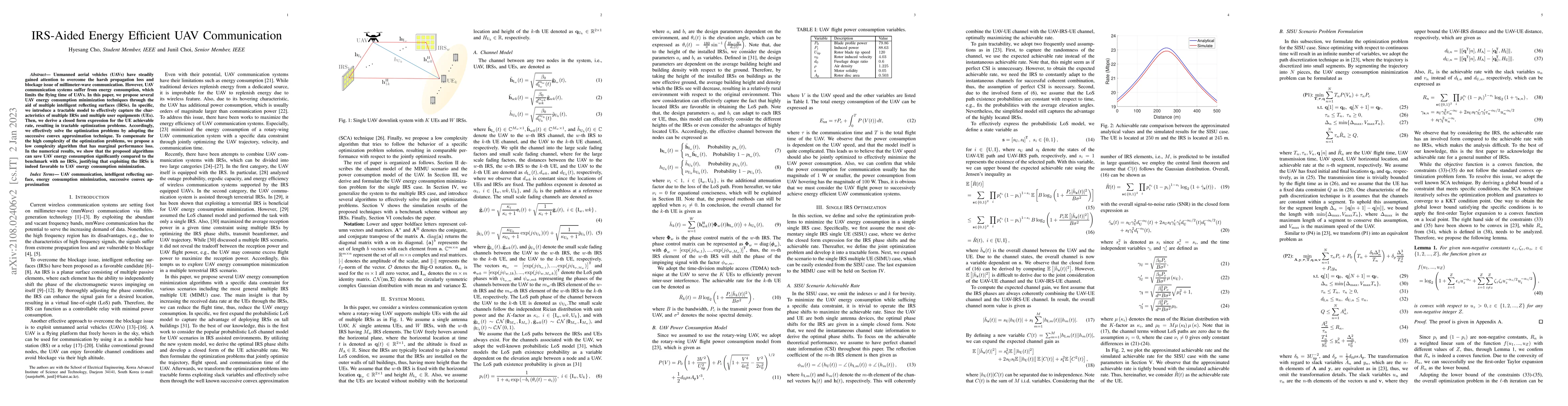 Thumbnail for IRS-Aided Energy Efficient UAV Communication