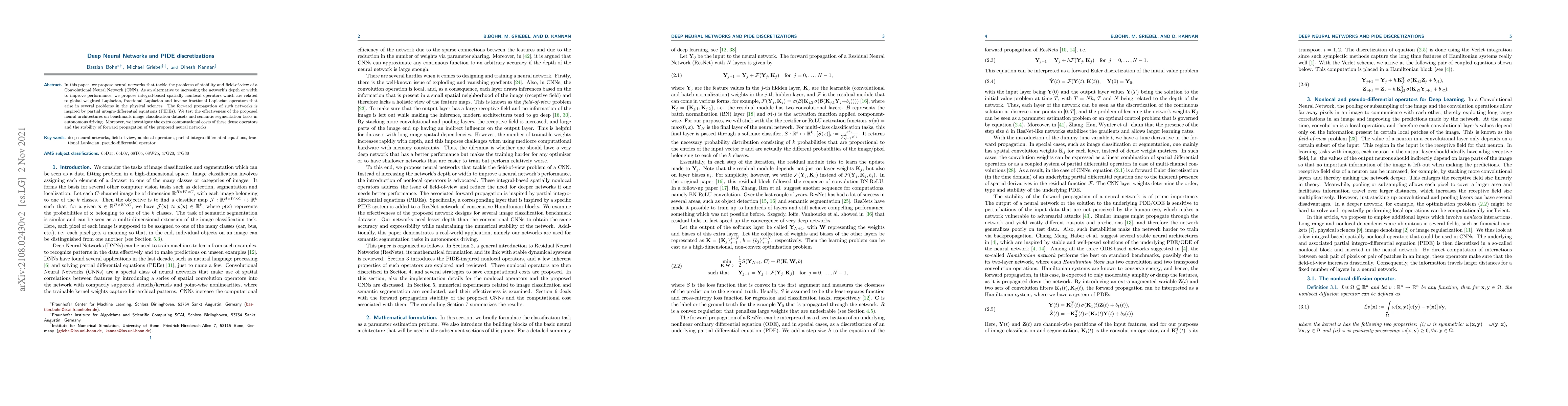 Thumbnail for Deep Neural Networks and PIDE discretizations