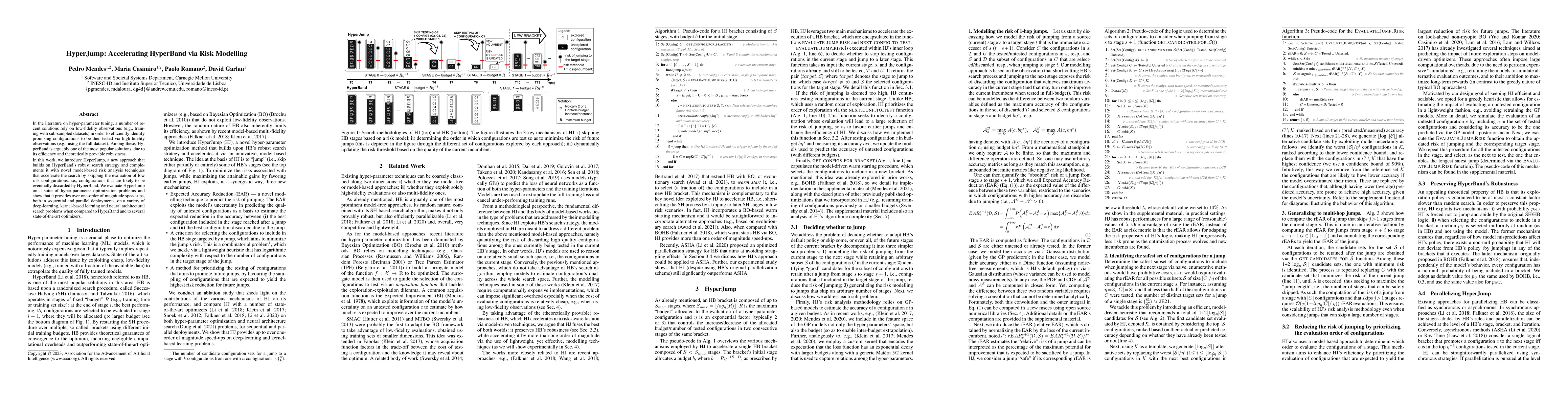 Thumbnail for HyperJump: Accelerating HyperBand via Risk Modelling