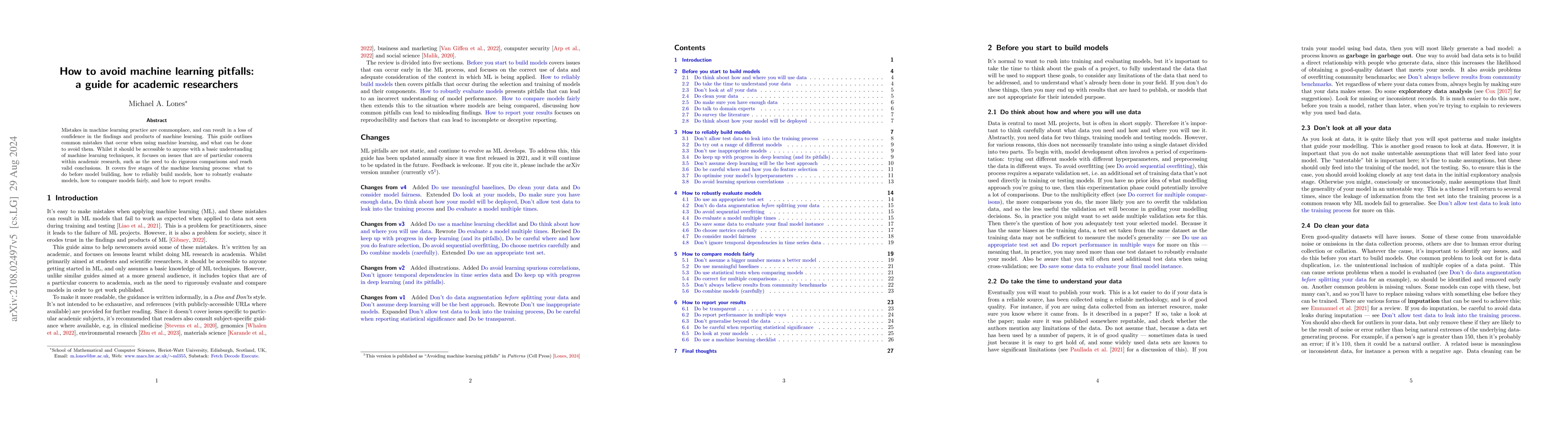 Thumbnail for How to avoid machine learning pitfalls: a guide for academic researchers