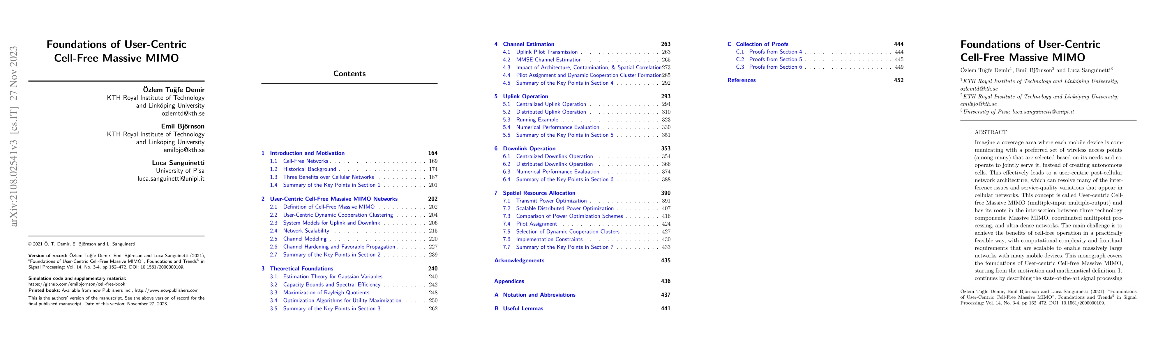 Thumbnail for Foundations of User-Centric Cell-Free Massive MIMO