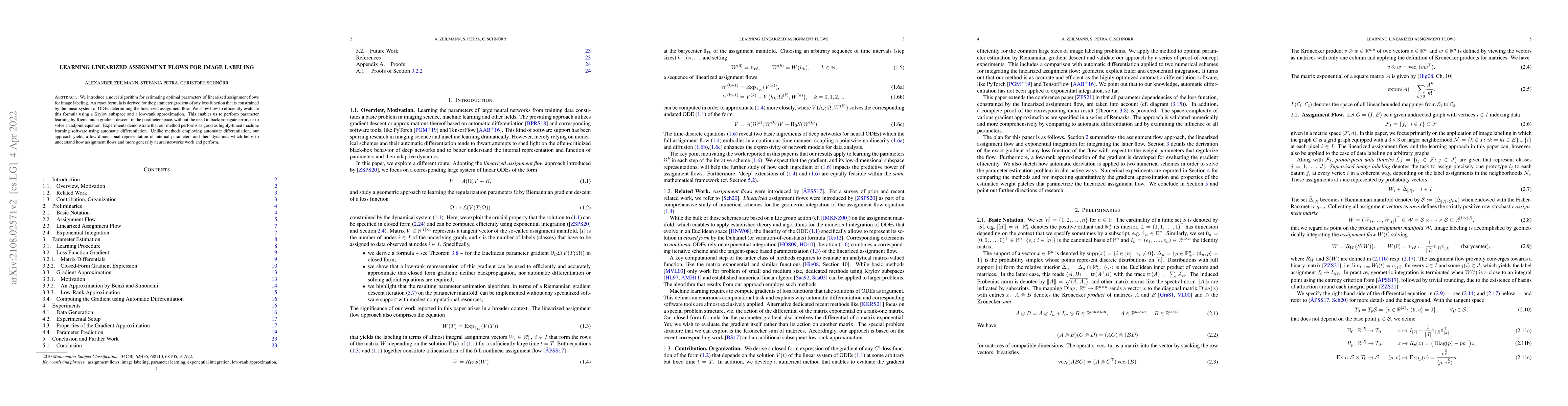 Thumbnail for Learning Linearized Assignment Flows for Image Labeling