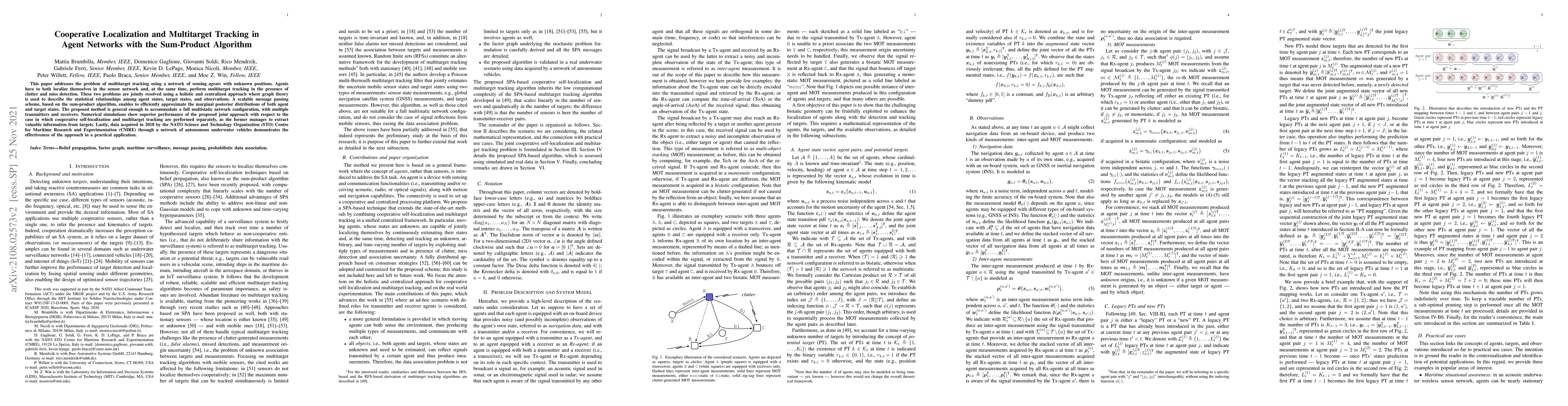 Thumbnail for Cooperative Localization and Multitarget Tracking in Agent Networks with
  the Sum-Product Algorithm