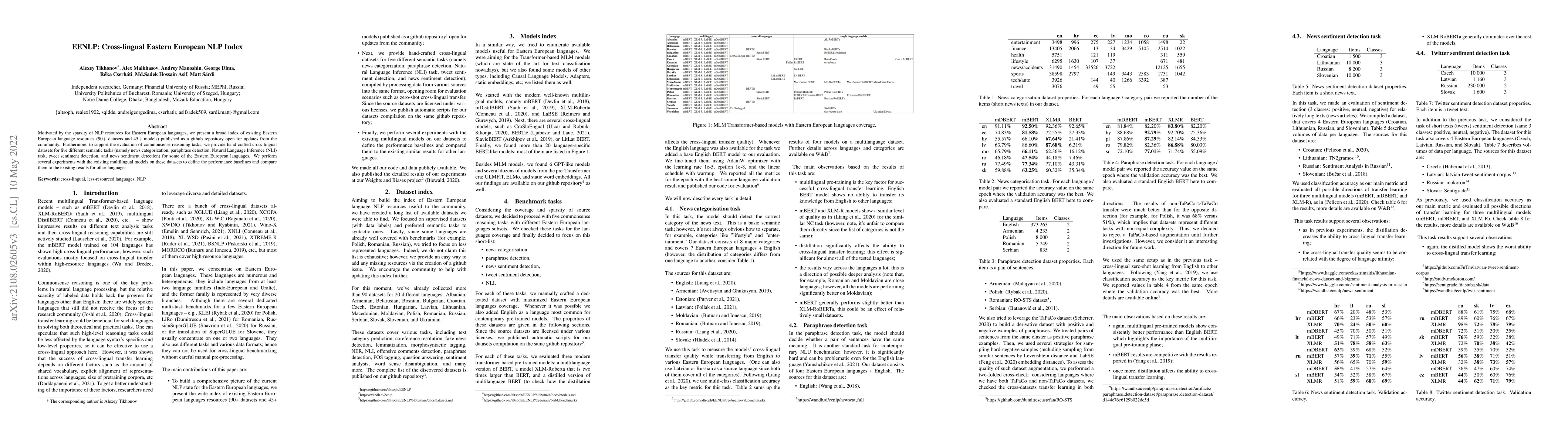 Thumbnail for EENLP: Cross-lingual Eastern European NLP Index