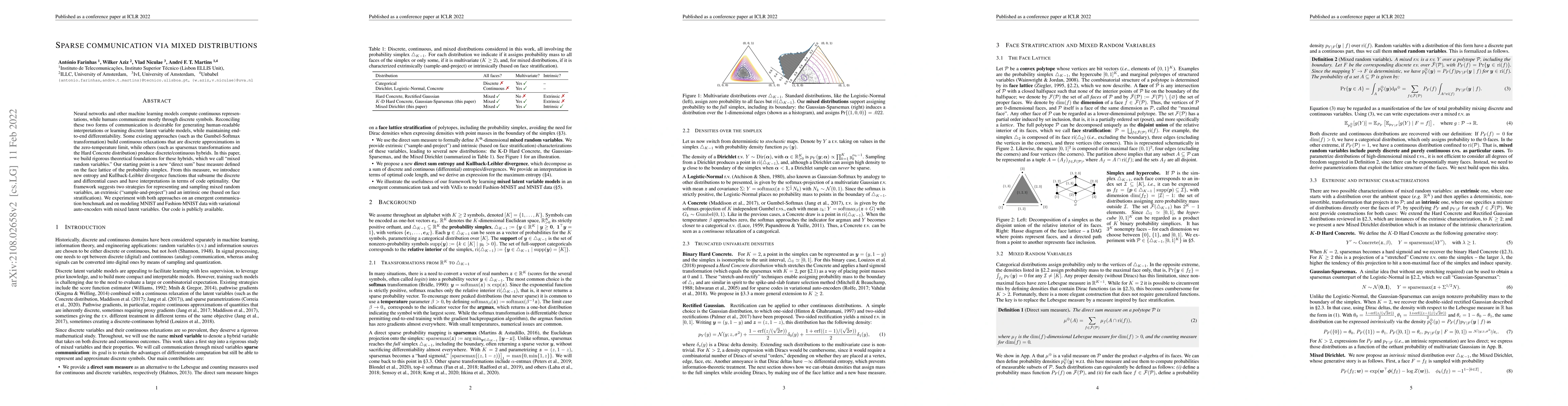 Thumbnail for Sparse Communication via Mixed Distributions