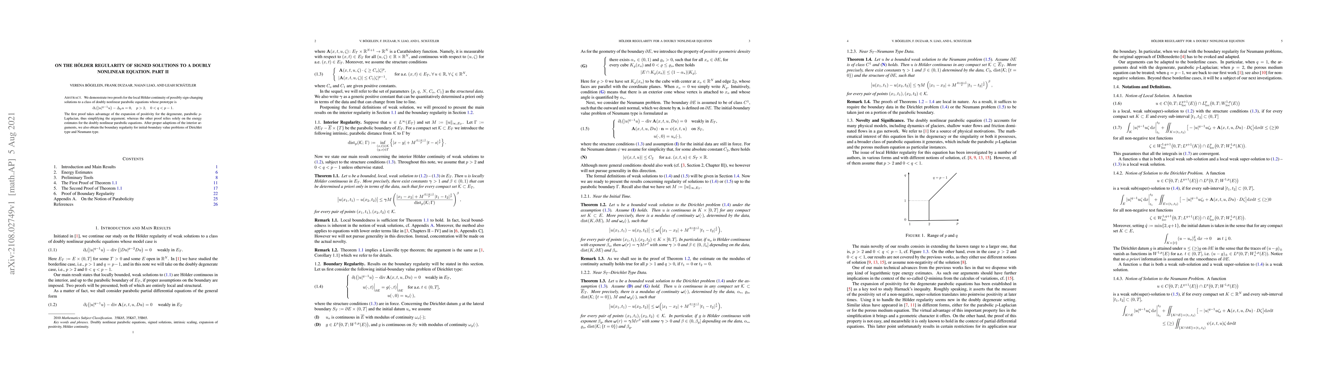 Thumbnail for On the H\"older regularity of signed solutions to a doubly nonlinear
  equation. Part II