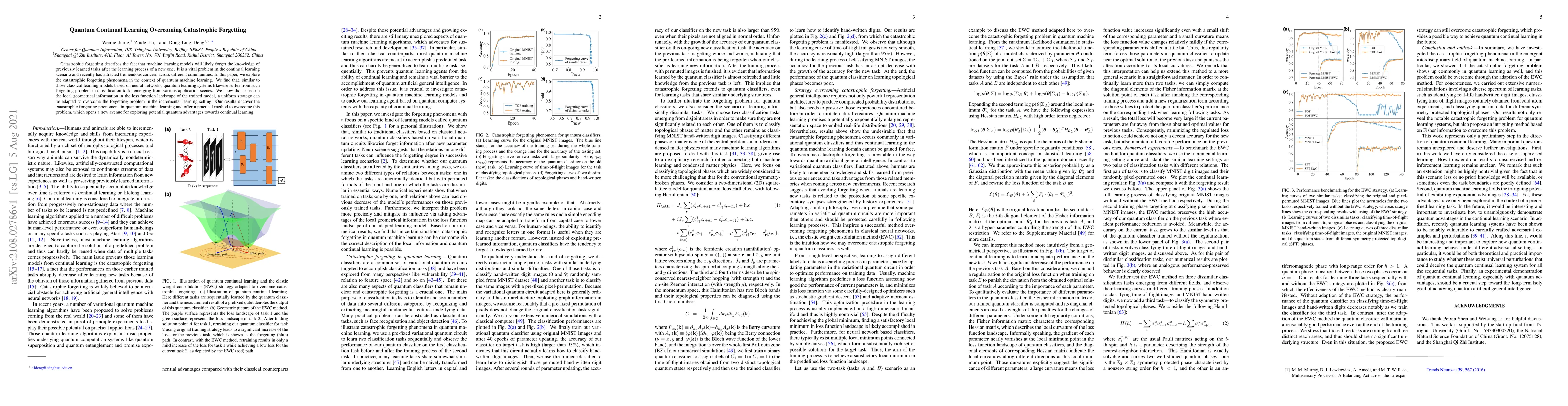 Thumbnail for Quantum Continual Learning Overcoming Catastrophic Forgetting