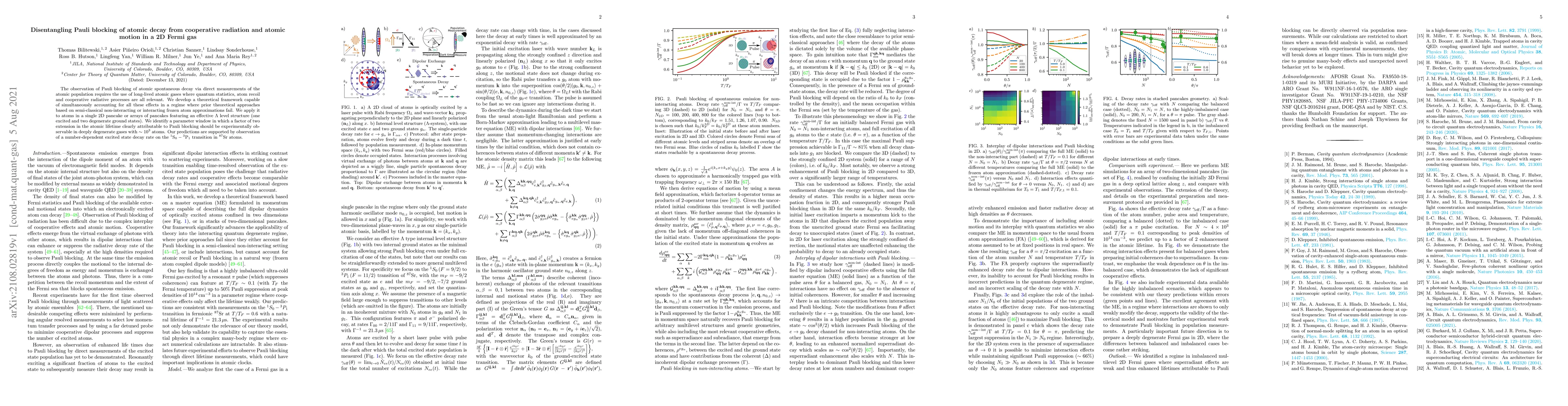 Thumbnail for Disentangling Pauli blocking of atomic decay from cooperative radiation
  and atomic motion in a 2D Fermi gas