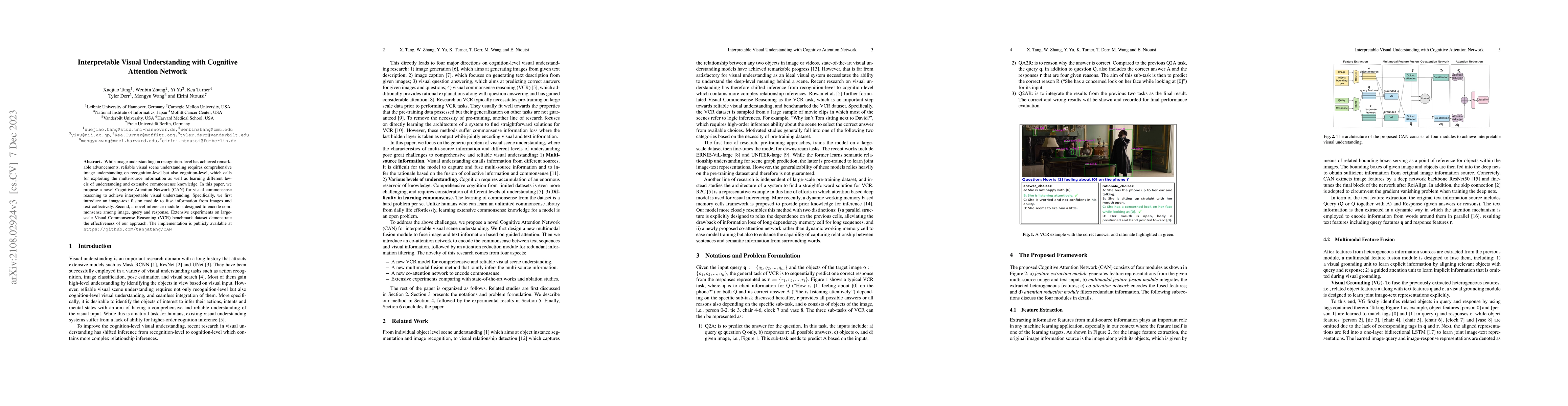 Thumbnail for Interpretable Visual Understanding with Cognitive Attention Network