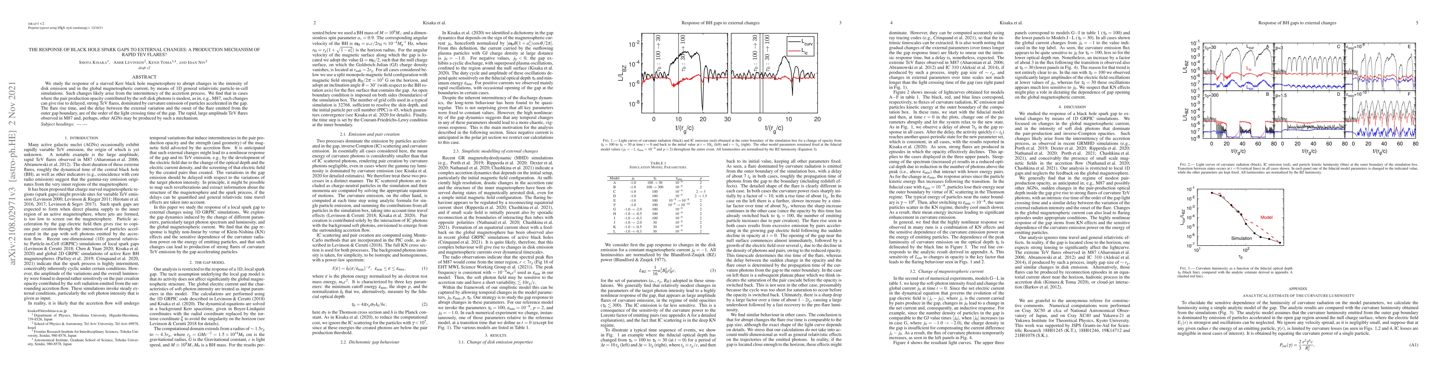 Thumbnail for The response of black hole spark gaps to external changes: A production
  mechanism of rapid TeV flares?