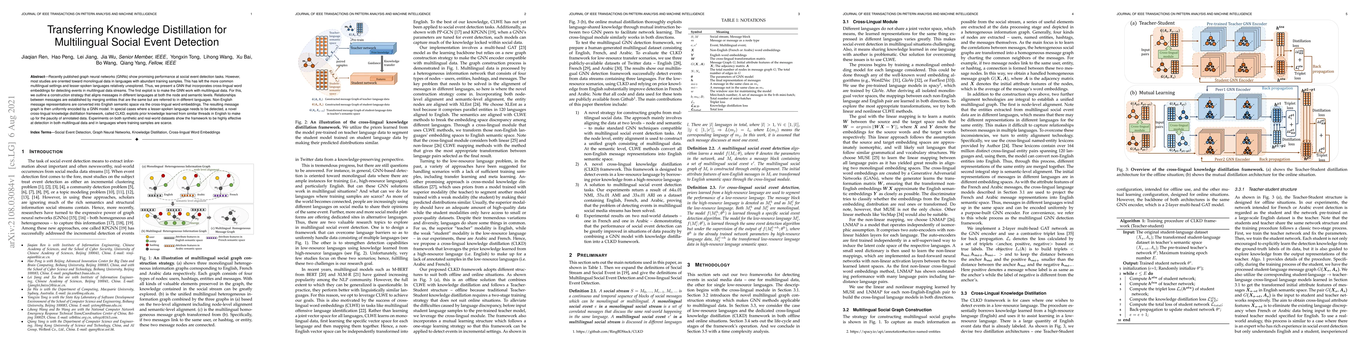 Thumbnail for Transferring Knowledge Distillation for Multilingual Social Event
  Detection