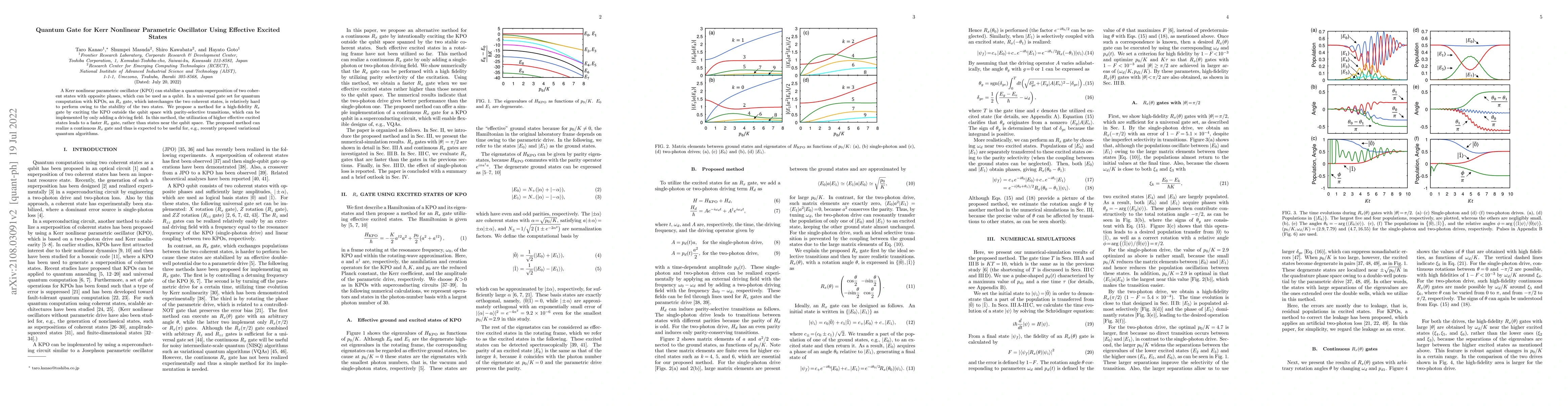 Thumbnail for Quantum Gate for Kerr Nonlinear Parametric Oscillator Using Effective
  Excited States