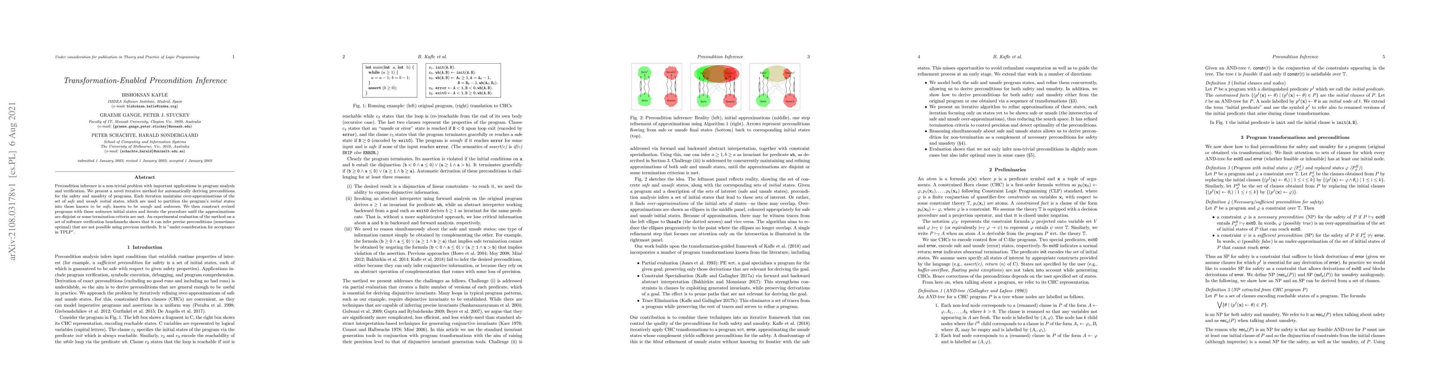 Thumbnail for Transformation-Enabled Precondition Inference