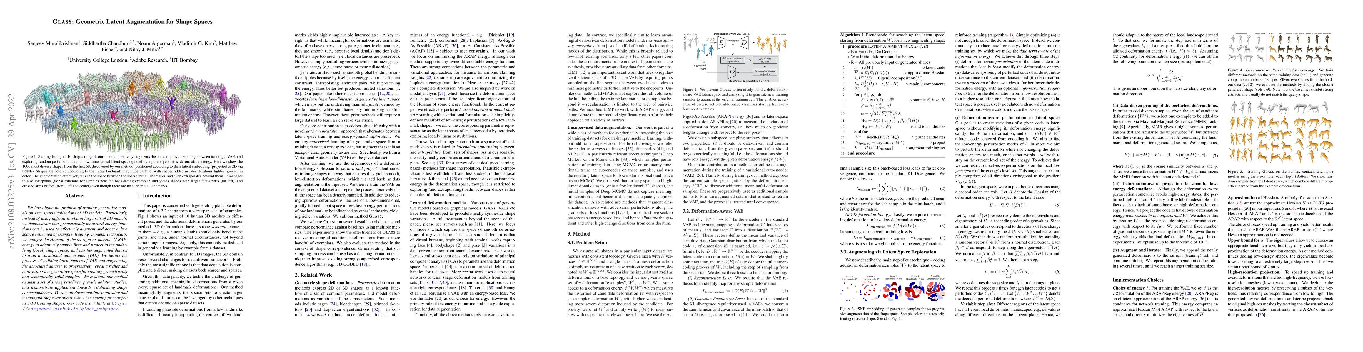 Thumbnail for GLASS: Geometric Latent Augmentation for Shape Spaces