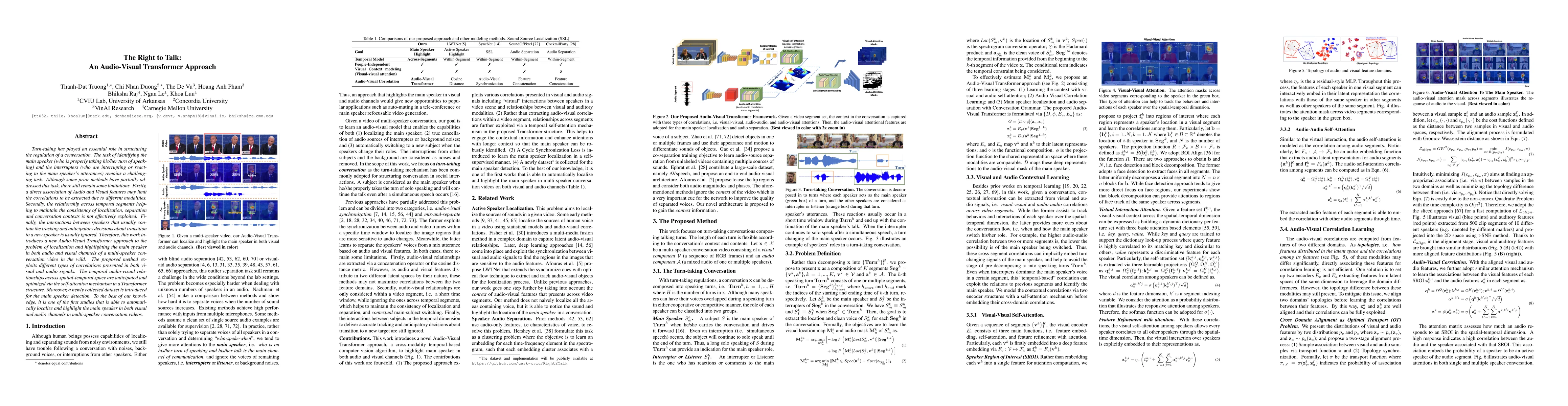 Thumbnail for The Right to Talk: An Audio-Visual Transformer Approach