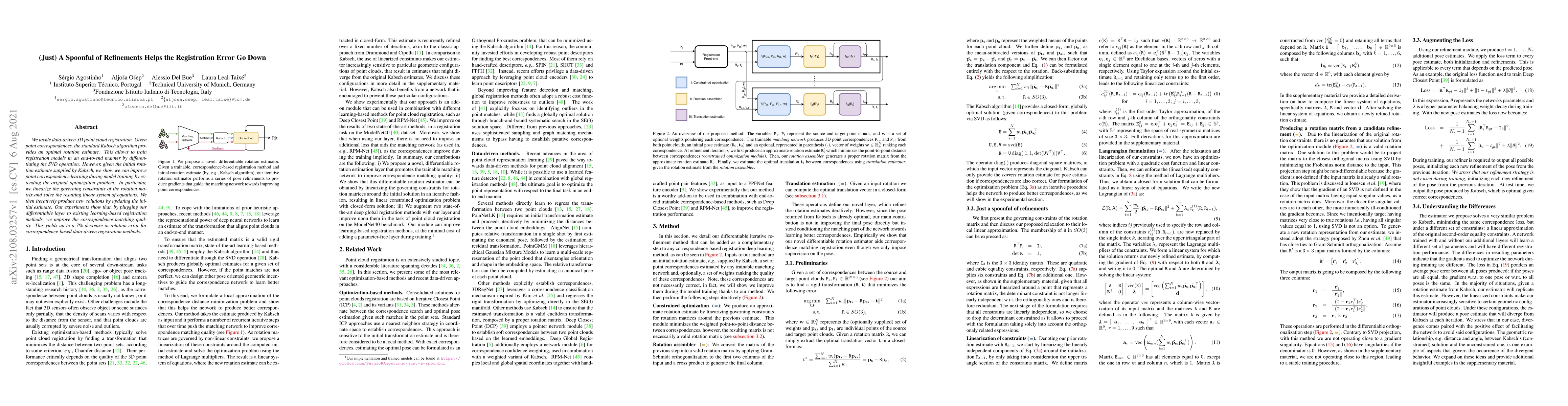 Thumbnail for (Just) A Spoonful of Refinements Helps the Registration Error Go Down