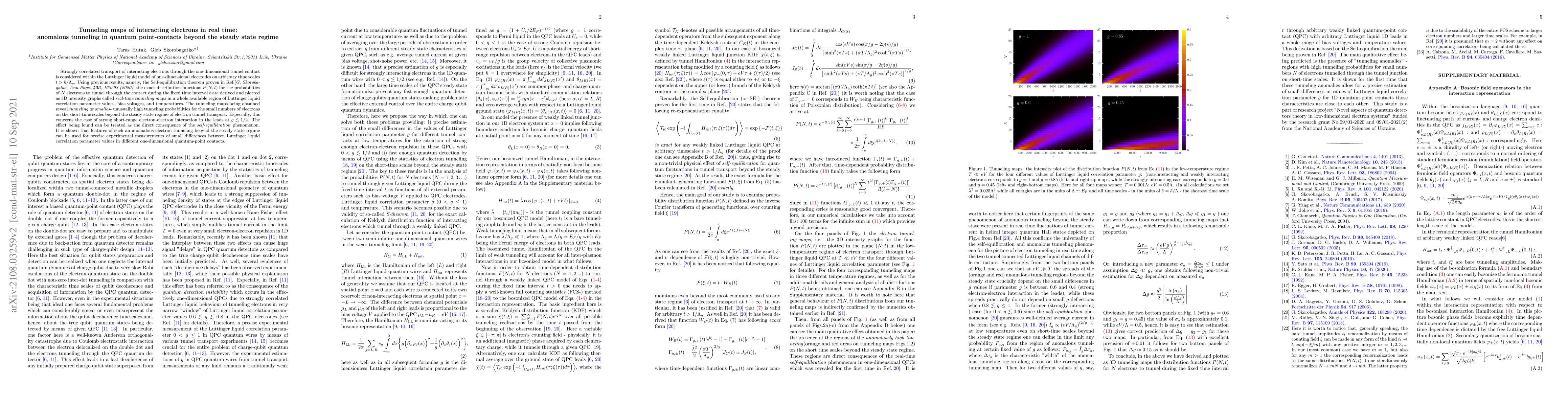 Thumbnail for Tunneling maps of interacting electrons in real time: anomalous
  tunneling in quantum point-contacts beyond the steady state regime