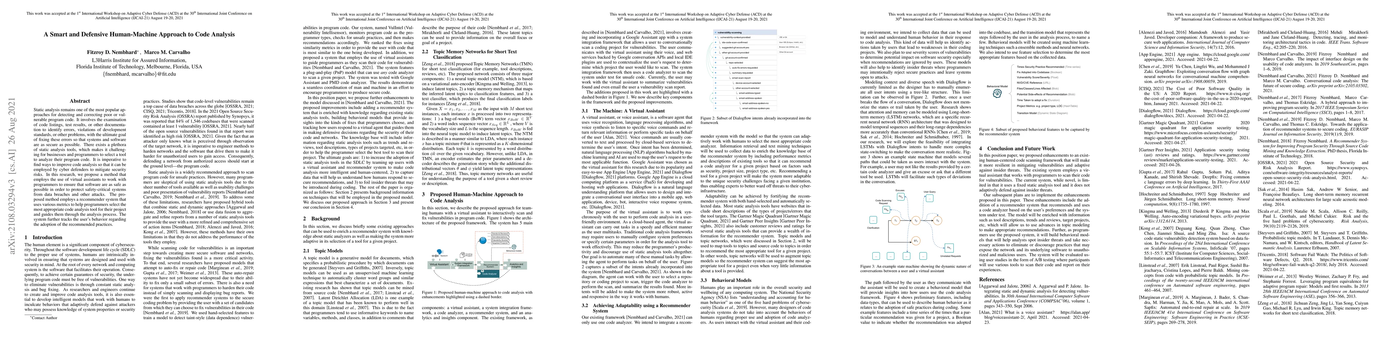 Thumbnail for A Smart and Defensive Human-Machine Approach to Code Analysis