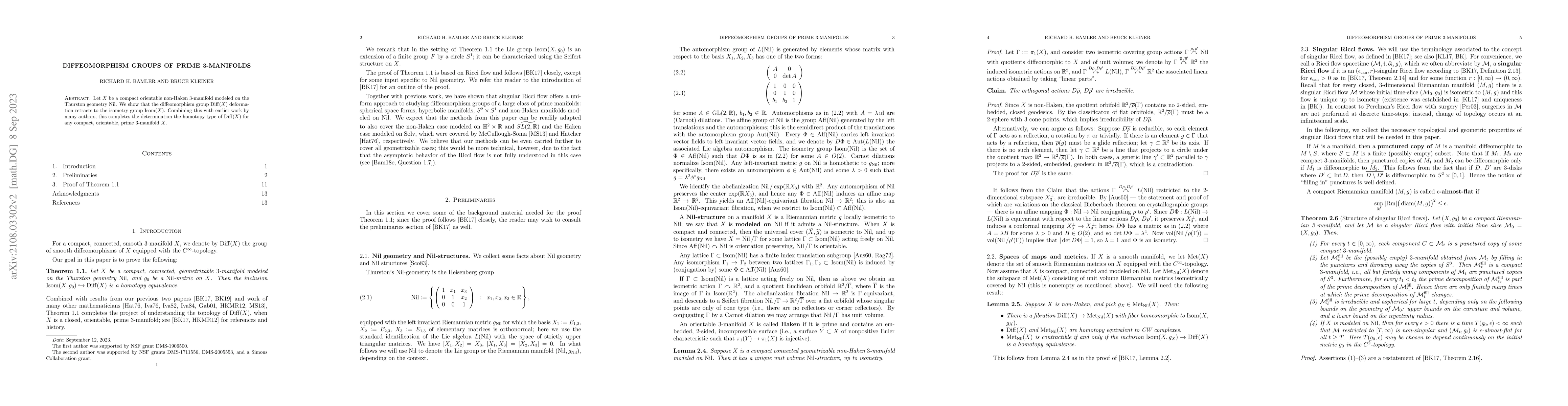 Thumbnail for Diffeomorphism groups of prime 3-manifolds